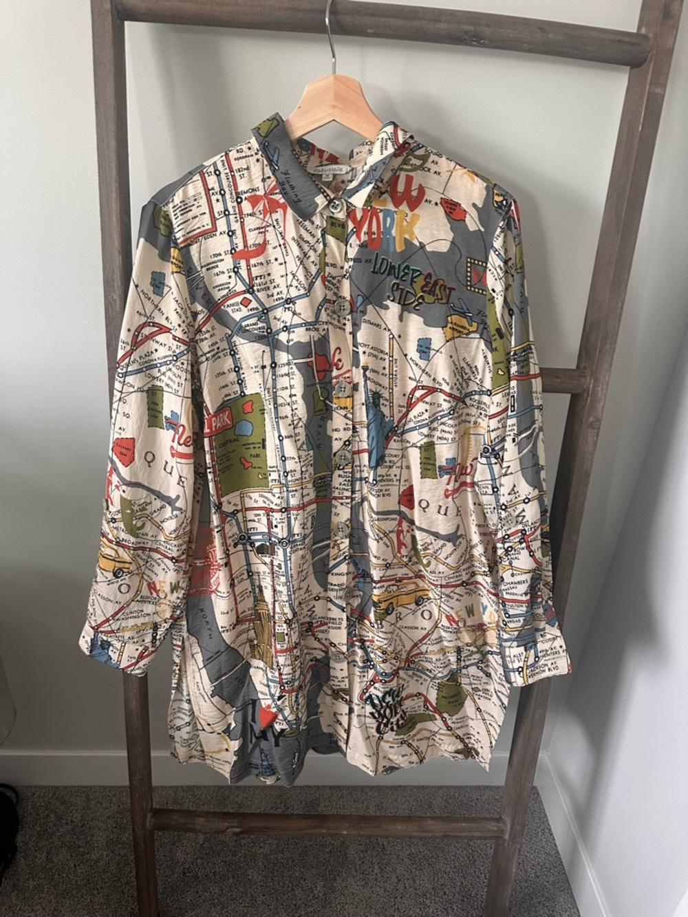 RARE New York City Map tunic dress NWT